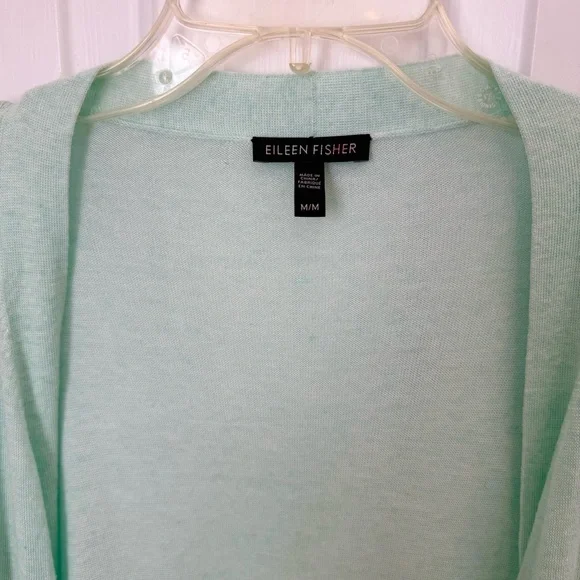Eileen Fisher Lightweight Cardigan with Organic Cotton and Silk - Picture 3 of 6
